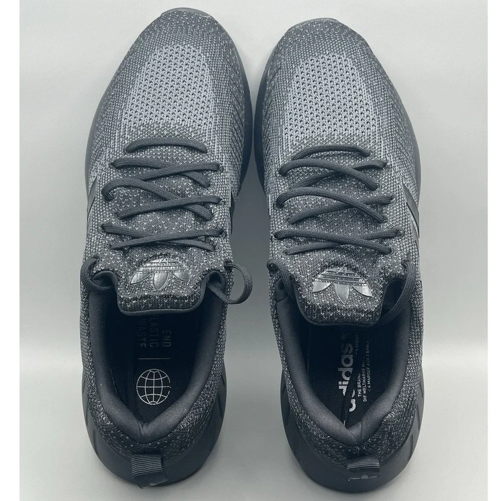 2022 Adidas Swift Run 22 Dark Grey Black Running Shoes - Men's Size‎ 12 USED